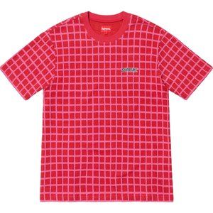 Supreme Grid Jacquard S/S Top shirt UNISEX (MEDIUM)